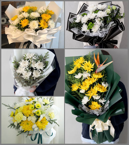 江苏泰州泰兴市黄桥镇横巷村白事花束代送